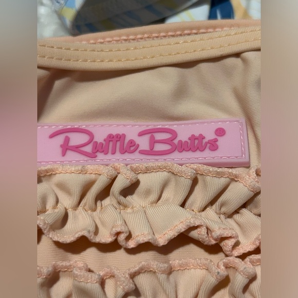 k5 Rufflebutts 2 piece swimsuit rash gaurd  18-24m Birds of Paradise - Picture 3 of 6